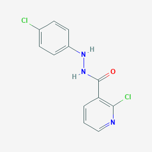 molecular formula C12H9Cl2N3O B427959 2-chloro-N'-(4-chlorophenyl)nicotinohydrazide 