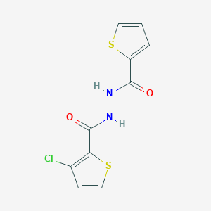 molecular formula C10H7ClN2O2S2 B427961 3-chloro-N'-(2-thienylcarbonyl)-2-thiophenecarbohydrazide 