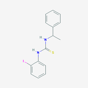 molecular formula C15H15IN2S B4279615 N-(2-iodophenyl)-N'-(1-phenylethyl)thiourea 