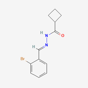 molecular formula C12H13BrN2O B4279618 N'-(2-bromobenzylidene)cyclobutanecarbohydrazide 