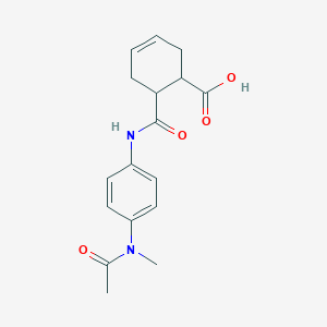 molecular formula C17H20N2O4 B4279635 6-[({4-[acetyl(methyl)amino]phenyl}amino)carbonyl]-3-cyclohexene-1-carboxylic acid 