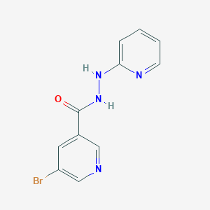 molecular formula C11H9BrN4O B427966 5-bromo-N'-(2-pyridinyl)nicotinohydrazide 