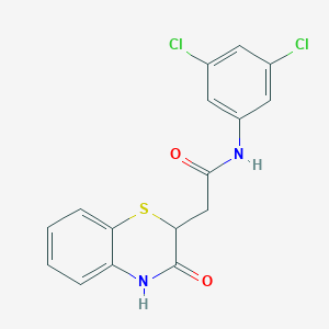 N-(3,5-dichlorophenyl)-2-(3-oxo-3,4-dihydro-2H-1,4-benzothiazin-2-yl)acetamide