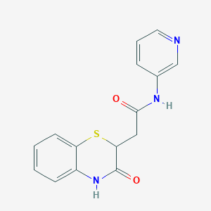 2-(3-oxo-3,4-dihydro-2H-1,4-benzothiazin-2-yl)-N-(3-pyridinyl)acetamide