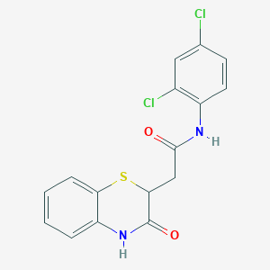 N-(2,4-dichlorophenyl)-2-(3-oxo-3,4-dihydro-2H-1,4-benzothiazin-2-yl)acetamide