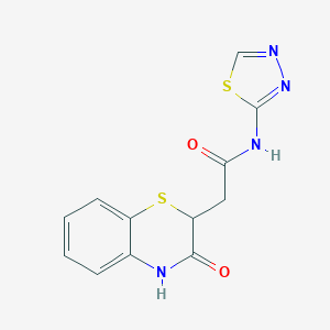 2-(3-oxo-3,4-dihydro-2H-1,4-benzothiazin-2-yl)-N-(1,3,4-thiadiazol-2-yl)acetamide