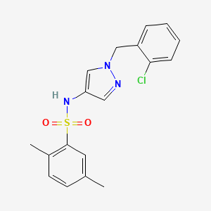 N-[1-(2-chlorobenzyl)-1H-pyrazol-4-yl]-2,5-dimethylbenzenesulfonamide