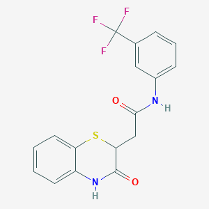 2-(3-oxo-3,4-dihydro-2H-1,4-benzothiazin-2-yl)-N-[3-(trifluoromethyl)phenyl]acetamide