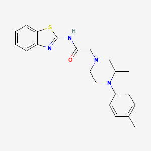 N-1,3-benzothiazol-2-yl-2-[3-methyl-4-(4-methylphenyl)-1-piperazinyl]acetamide