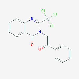 3-(2-oxo-2-phenylethyl)-2-(trichloromethyl)-4(3H)-quinazolinone