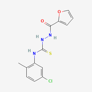 molecular formula C13H12ClN3O2S B4279858 N-(5-chloro-2-methylphenyl)-2-(2-furoyl)hydrazinecarbothioamide 