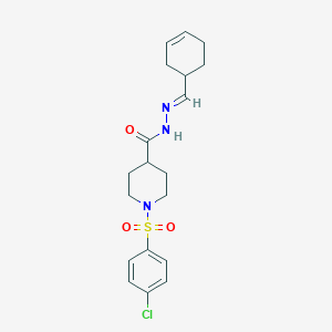 molecular formula C19H24ClN3O3S B4279905 1-[(4-chlorophenyl)sulfonyl]-N'-(3-cyclohexen-1-ylmethylene)-4-piperidinecarbohydrazide 