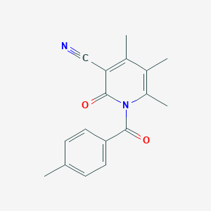 4,5,6-Trimethyl-1-(4-methylbenzoyl)-2-oxo-1,2-dihydro-3-pyridinecarbonitrile