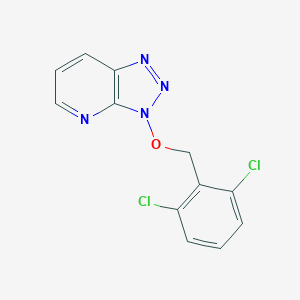 molecular formula C12H8Cl2N4O B427996 3-[(2,6-dichlorobenzyl)oxy]-3H-[1,2,3]triazolo[4,5-b]pyridine 
