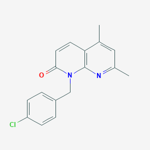 1-(4-chlorobenzyl)-5,7-dimethyl[1,8]naphthyridin-2(1H)-one