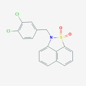 molecular formula C17H11Cl2NO2S B427999 2-(3,4-dichlorobenzyl)-2H-naphtho[1,8-cd]isothiazole 1,1-dioxide 