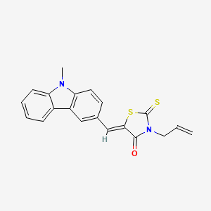 3-allyl-5-[(9-methyl-9H-carbazol-3-yl)methylene]-2-thioxo-1,3-thiazolidin-4-one