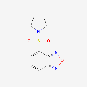 molecular formula C10H11N3O3S B4280050 4-(1-pyrrolidinylsulfonyl)-2,1,3-benzoxadiazole 