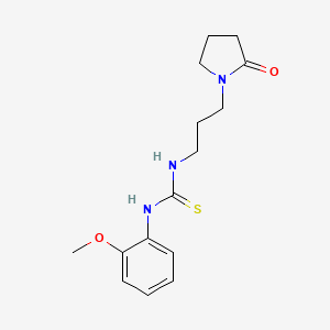 N-(2-methoxyphenyl)-N'-[3-(2-oxo-1-pyrrolidinyl)propyl]thiourea