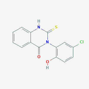 3-(5-chloro-2-hydroxyphenyl)-2-mercapto-4(3H)-quinazolinone