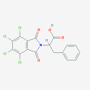 molecular formula C17H9Cl4NO4 B428008 3-phenyl-2-(4,5,6,7-tetrachloro-1,3-dioxo-1,3-dihydro-2H-isoindol-2-yl)propanoic acid CAS No. 69926-18-7