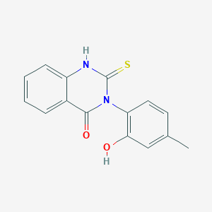 molecular formula C15H12N2O2S B4280080 3-(2-hydroxy-4-methylphenyl)-2-mercapto-4(3H)-quinazolinone 