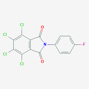 molecular formula C14H4Cl4FNO2 B428009 4,5,6,7-tetrachloro-2-(4-fluorophenyl)-1H-isoindole-1,3(2H)-dione 