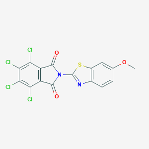 4,5,6,7-tetrachloro-2-(6-methoxy-1,3-benzothiazol-2-yl)-1H-isoindole-1,3(2H)-dione
