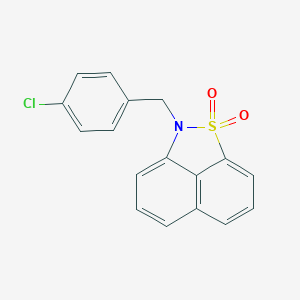 molecular formula C17H12ClNO2S B428014 2-(4-chlorobenzyl)-2H-naphtho[1,8-cd]isothiazole 1,1-dioxide CAS No. 353262-39-2