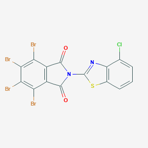 4,5,6,7-tetrabromo-2-(4-chloro-1,3-benzothiazol-2-yl)-1H-isoindole-1,3(2H)-dione
