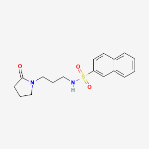 N-[3-(2-oxo-1-pyrrolidinyl)propyl]-2-naphthalenesulfonamide