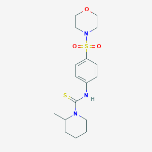 2-methyl-N-[4-(4-morpholinylsulfonyl)phenyl]-1-piperidinecarbothioamide