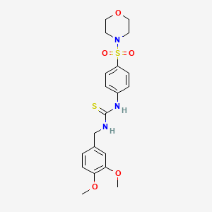 N-(3,4-dimethoxybenzyl)-N'-[4-(4-morpholinylsulfonyl)phenyl]thiourea