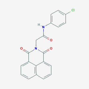 molecular formula C20H13ClN2O3 B428024 N-(4-chlorophenyl)-2-(1,3-dioxo-1H-benzo[de]isoquinolin-2(3H)-yl)acetamide 