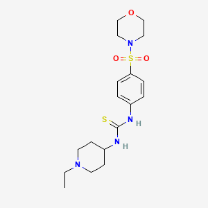 N-(1-ethyl-4-piperidinyl)-N'-[4-(4-morpholinylsulfonyl)phenyl]thiourea