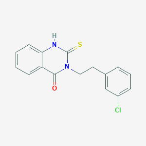 3-[2-(3-chlorophenyl)ethyl]-2-mercapto-4(3H)-quinazolinone