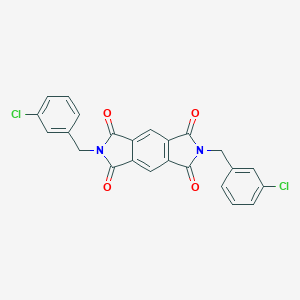 molecular formula C24H14Cl2N2O4 B428026 2,6-bis(3-chlorobenzyl)pyrrolo[3,4-f]isoindole-1,3,5,7(2H,6H)-tetrone 