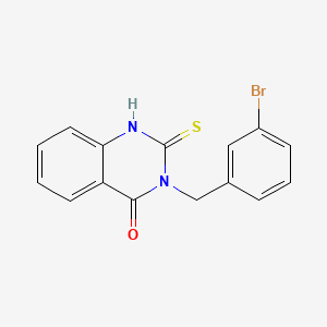 molecular formula C15H11BrN2OS B4280261 3-(3-bromobenzyl)-2-mercapto-4(3H)-quinazolinone 