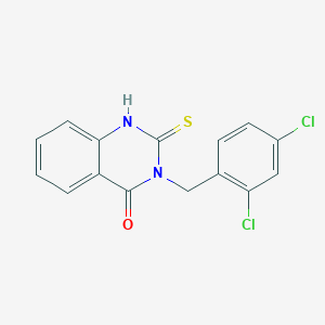 molecular formula C15H10Cl2N2OS B4280269 3-(2,4-dichlorobenzyl)-2-mercapto-4(3H)-quinazolinone 