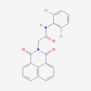 molecular formula C20H12Cl2N2O3 B428027 N-(2,6-dichlorophenyl)-2-(1,3-dioxo-1H-benzo[de]isoquinolin-2(3H)-yl)acetamide 