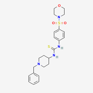 molecular formula C23H30N4O3S2 B4280284 N-(1-benzyl-4-piperidinyl)-N'-[4-(4-morpholinylsulfonyl)phenyl]thiourea 