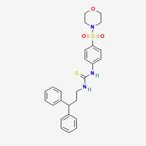 N-(3,3-diphenylpropyl)-N'-[4-(4-morpholinylsulfonyl)phenyl]thiourea