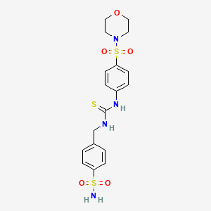 4-{[({[4-(4-morpholinylsulfonyl)phenyl]amino}carbonothioyl)amino]methyl}benzenesulfonamide