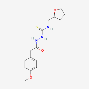 2-[(4-methoxyphenyl)acetyl]-N-(tetrahydro-2-furanylmethyl)hydrazinecarbothioamide
