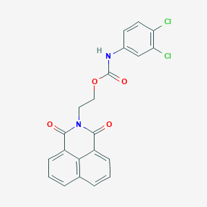 2-(1,3-dioxo-1H-benzo[de]isoquinolin-2(3H)-yl)ethyl 3,4-dichlorophenylcarbamate