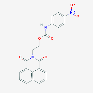 2-(1,3-dioxo-1H-benzo[de]isoquinolin-2(3H)-yl)ethyl 4-nitrophenylcarbamate
