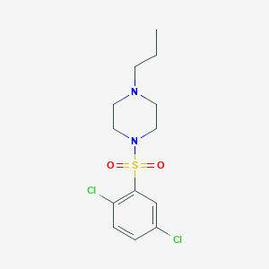 molecular formula C13H18Cl2N2O2S B4280400 1-[(2,5-dichlorophenyl)sulfonyl]-4-propylpiperazine 