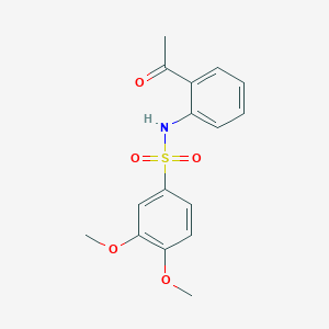 N-(2-acetylphenyl)-3,4-dimethoxybenzenesulfonamide