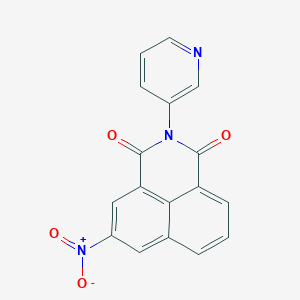 molecular formula C17H9N3O4 B428045 5-nitro-2-(3-pyridinyl)-1H-benzo[de]isoquinoline-1,3(2H)-dione 