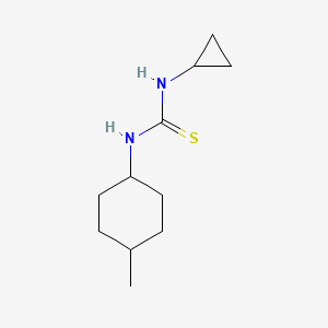 molecular formula C11H20N2S B4280460 N-cyclopropyl-N'-(4-methylcyclohexyl)thiourea 